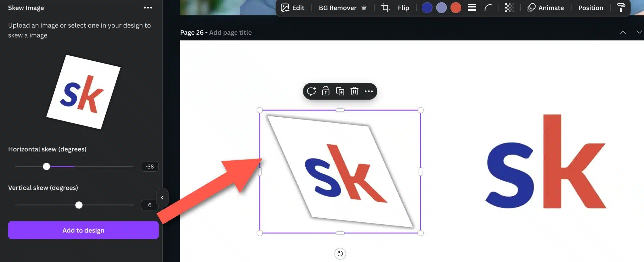 Skew Image App