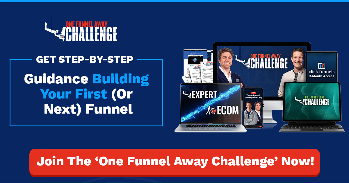 One Funnel Away Challenge Banner