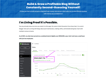 affiliate marketing landing page examples - Blog Builder Kit 