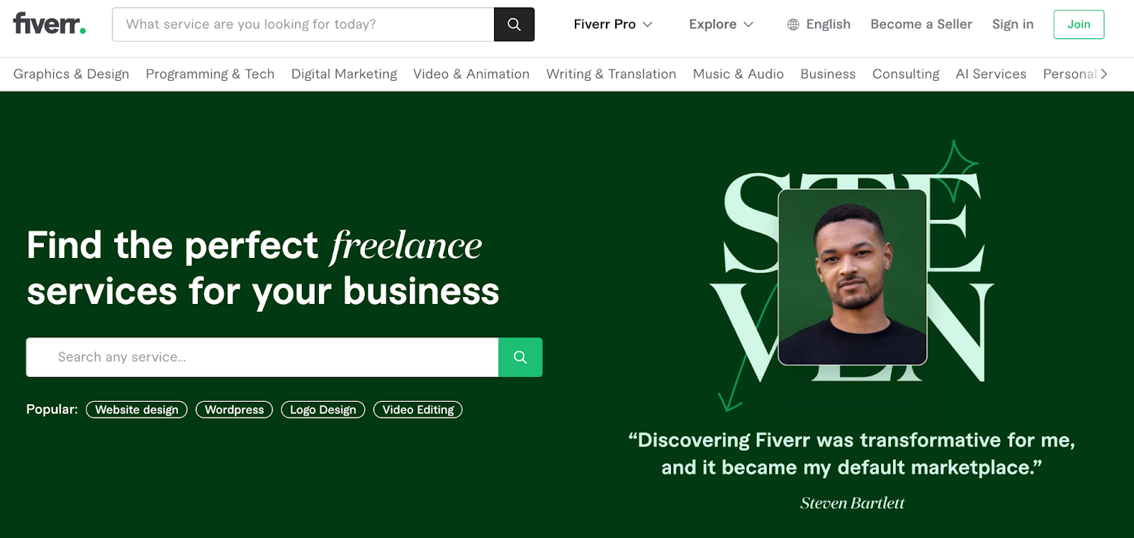 fiverr for starting freelance affiliate marketing 