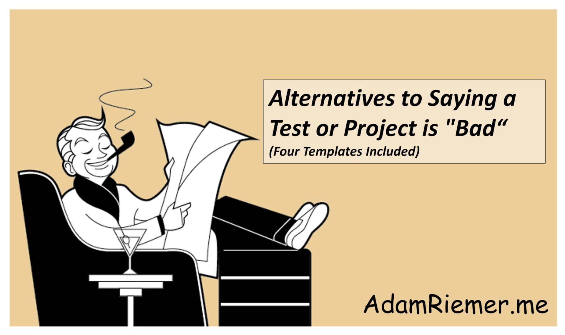 Alternatives to Saying a Test or Project is Bad