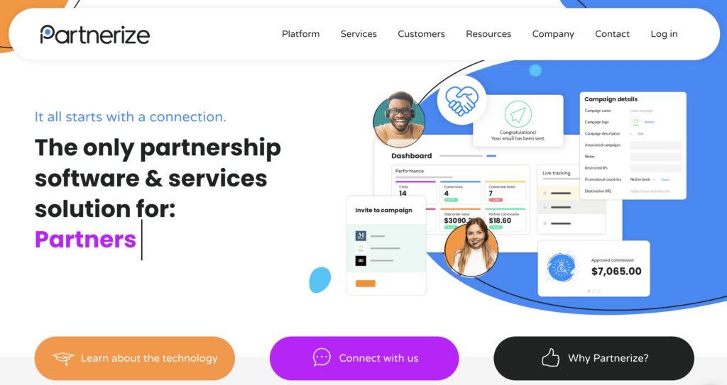 Partnerize website